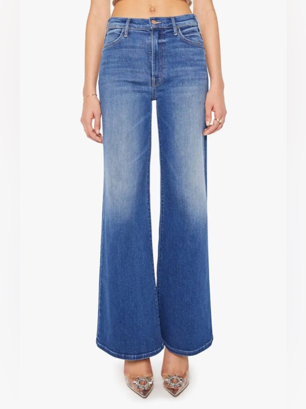 Mother The Hustler Roller Sneak Easy Does It Size 25 Wide Leg